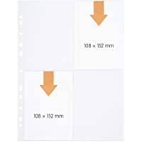 perfect line 100 fundas para guardar transparentes A4- divididas en 4 partes A6- lámina transparente con inserción por…